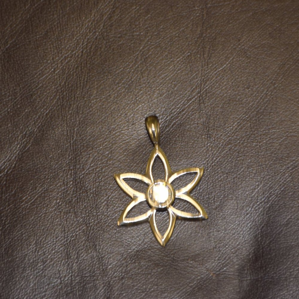 Silpada Sterling Silver and CZ Flower Pendant